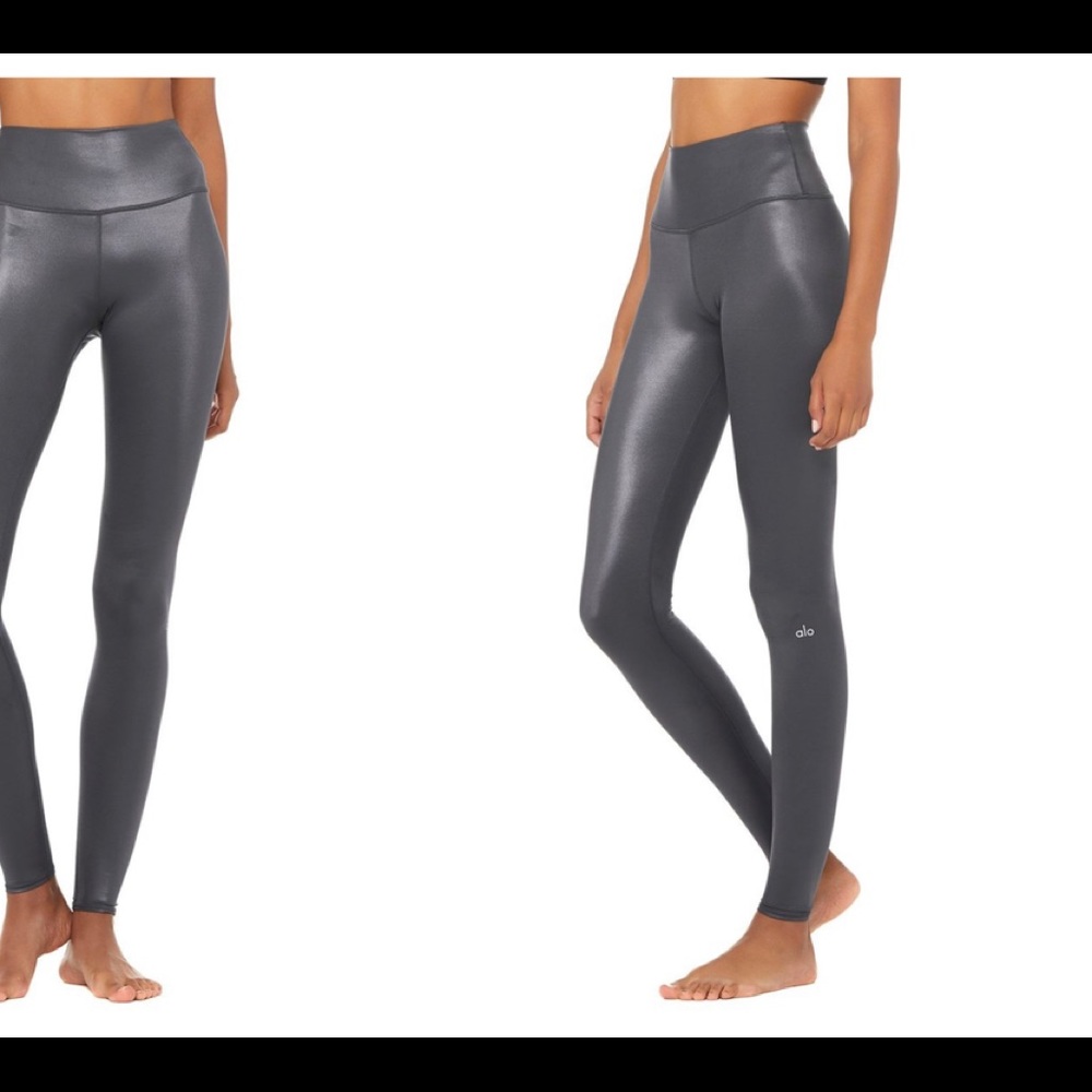 Alo Airbrush High Waist Shine Anthracite